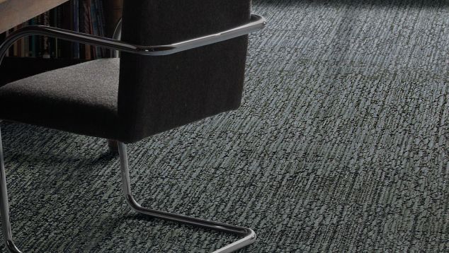 Interface UR201 carpet tile with desk and chair