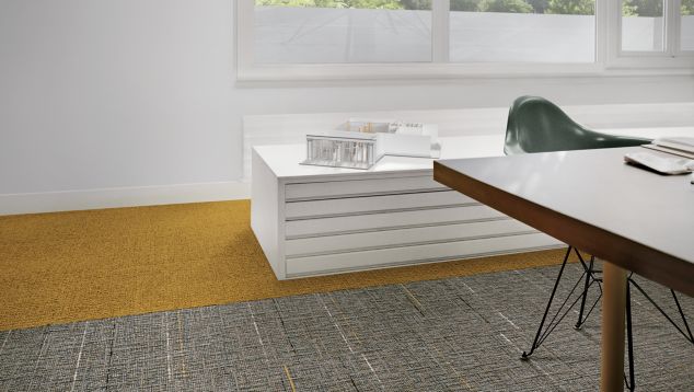 Interface UR304 carpet tile in meeting area with table