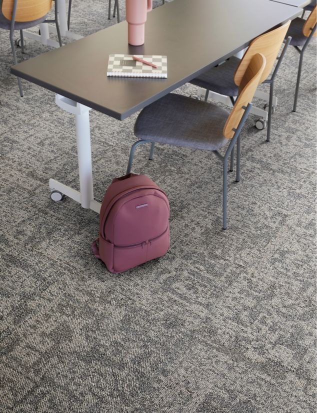 Interface Under Pressure carpet tile in classroom
