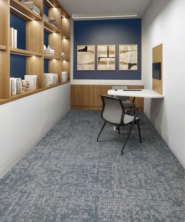 Interface Under Pressure carpet tile in private office