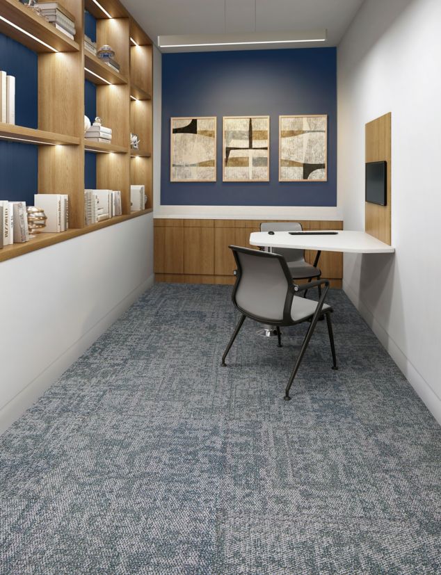 Interface Under Pressure carpet tile in private office