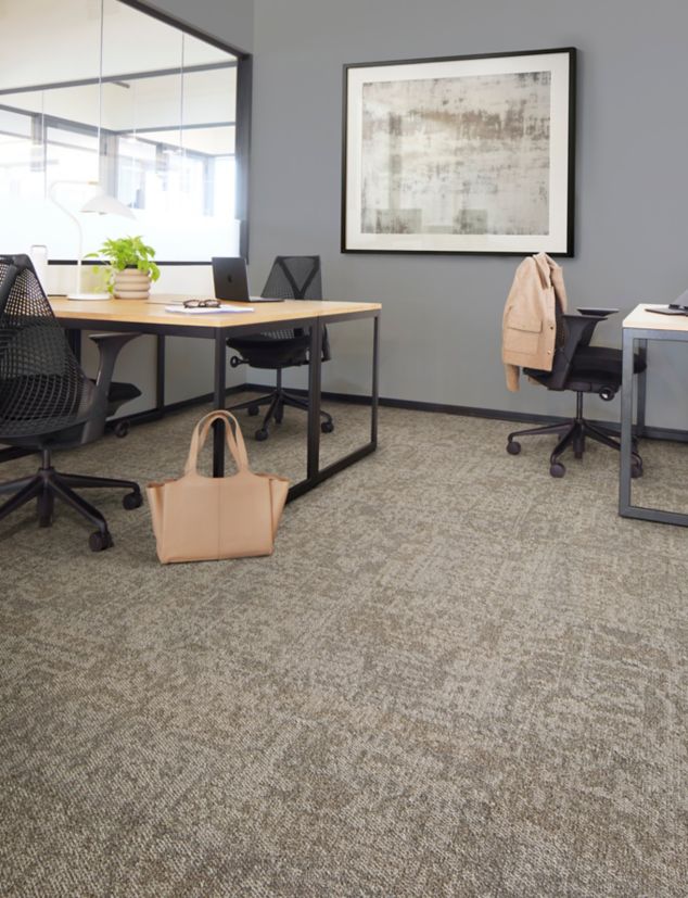 Interface Under Pressure carpet tile in private office