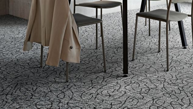Interface Unspooled carpet tile 