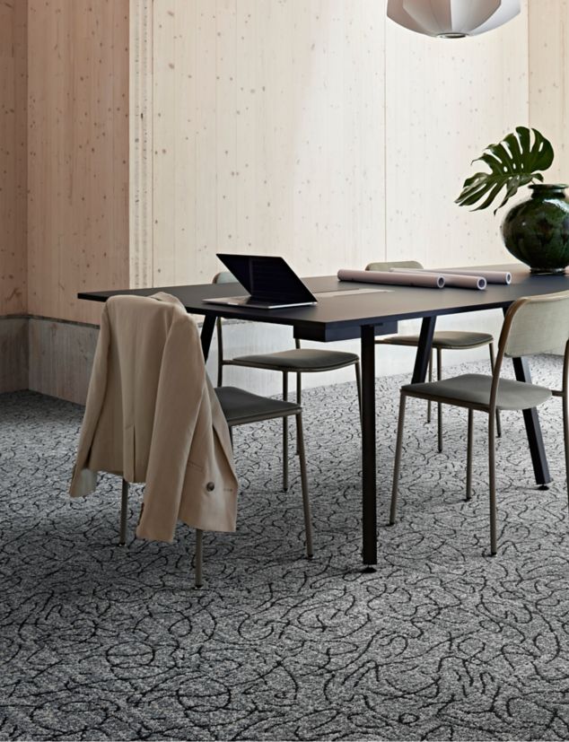 Interface Unspooled carpet tile 