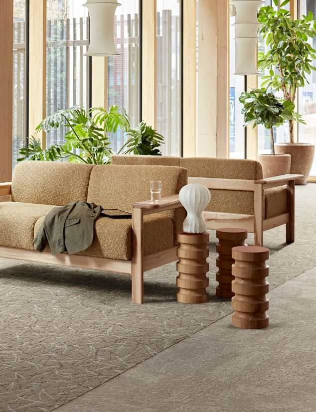 Interface Unwound carpet tile 