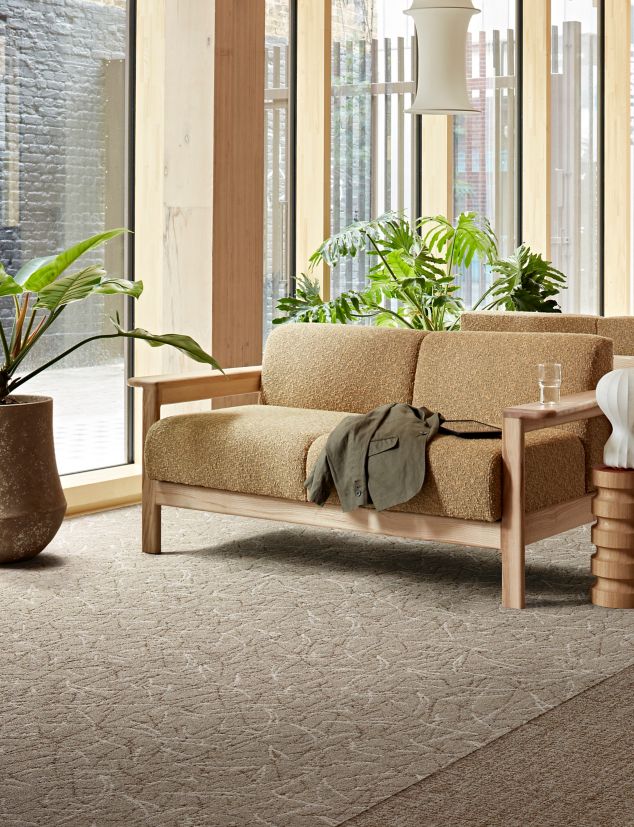 Interface Unwound carpet tile 