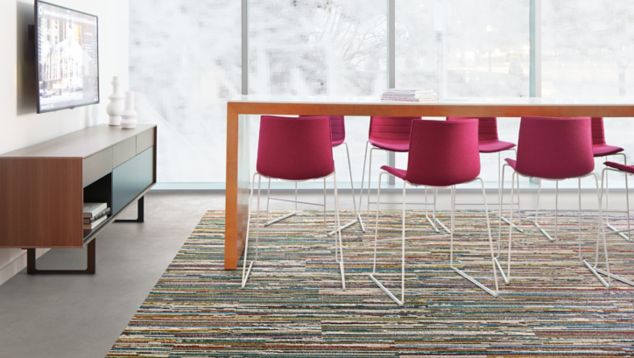 CARPET: Video Spectrum, Carbon, Ashlar, LVT: Level Set Textured Stones, Light Concrete, Non Directional