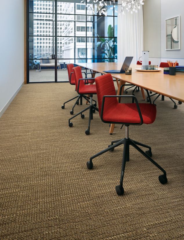 Interface WG100 carpet tile in meeting room