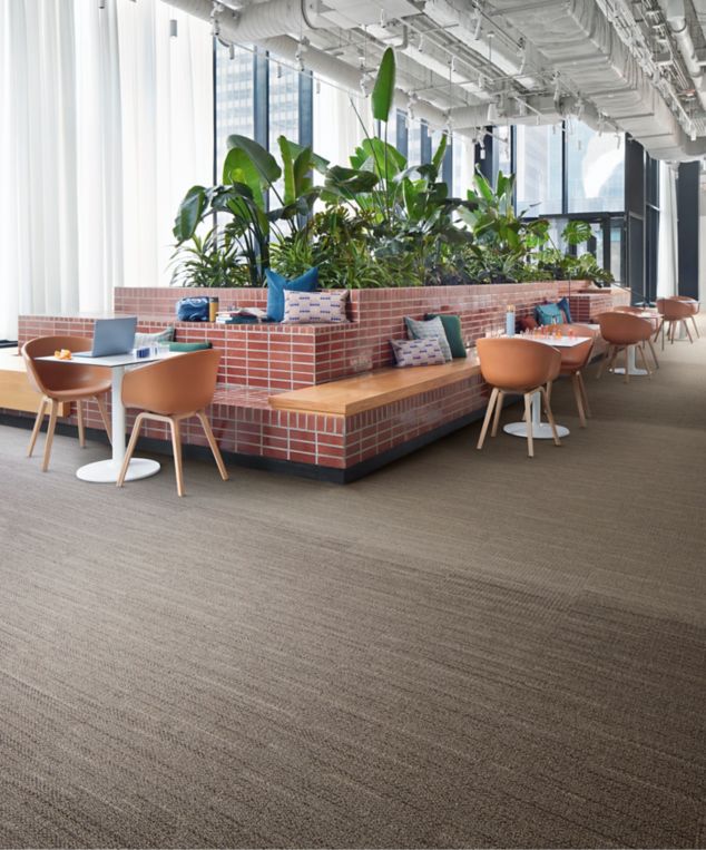 Interface WG100 and WG200 carpet tile in workplace common area