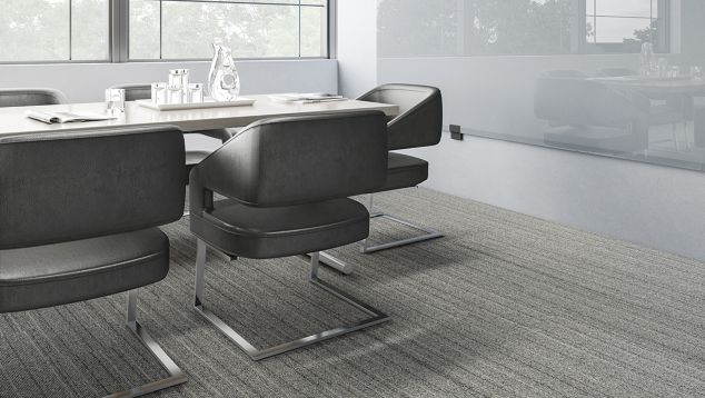 Interface WW860 plank carpet tile in meeting room