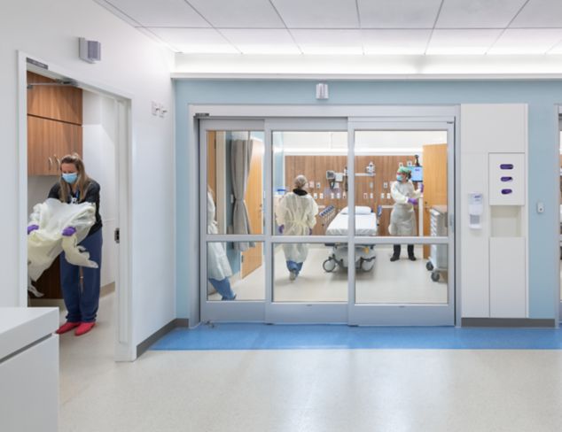 Emergency Department in a hospital with nora rubber