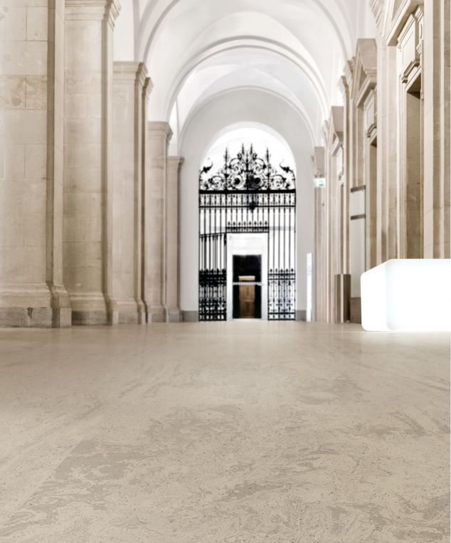 norament 926 castello rubber flooring in public space corridor