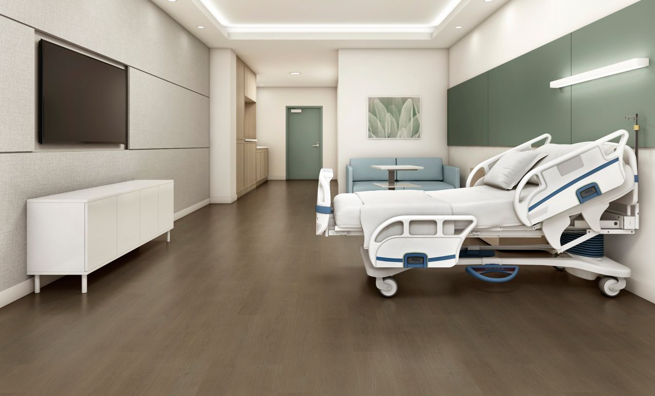 Patient room with noravant timber