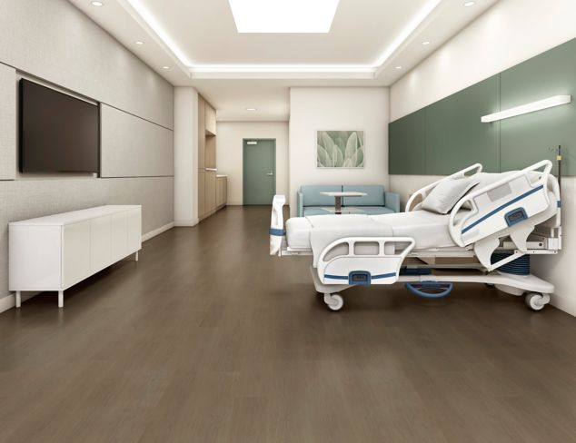 Patient room with noravant timber