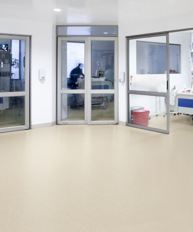 norament xp satura in healthcare patient rooms and corridor