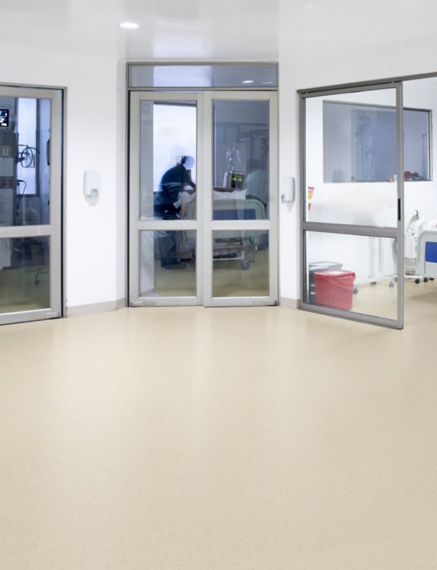 norament xp satura in healthcare patient rooms and corridor