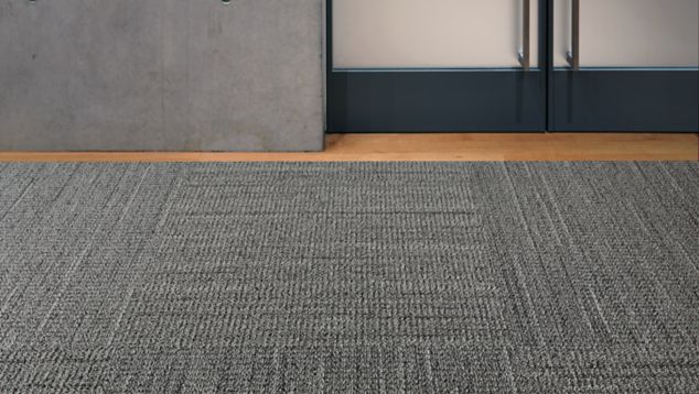 Interface WW870 plank carpet tile in entrance way